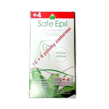 cz-Safe epil na tělo 16+4 náplastí +2x2,5 ml podepilační utěrky