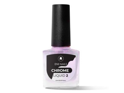 Tekutý chromový prášek CHROME LIQUID 2, světle růžová aurora, 8ml